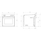 STEEL EINBAU-BACKOFEN MIT COMBI-DAMPF SYSTEM SERIE GENESI 60 CM