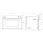 STEEL EINBAU-BACKOFEN MIT COMBI-DAMPF SYSTEM SERIE GENESI EDELSTAHL 90x60