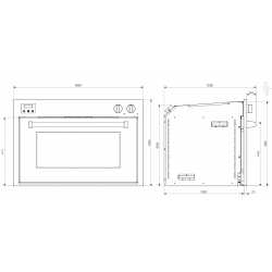 STEEL MULTIFUNCTION COMBI-STEAM OVEN GENESI SERIES 90x60