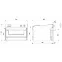 STEEL OVEN PIZZA/GRILL GENESI SERIES 60x45