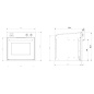 STEEL MULTIFUNCTION OVEN ENFASI DESIGN40 STAINLESS STEEL 60x60