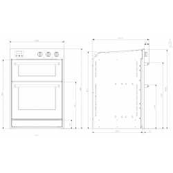 STEEL MULTIFUNCTION OVEN ENFASI DESIGN40 STAINLESS STEEL 60x90