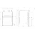 STEEL MULTIFUNCTION OVEN ENFASI DESIGN40 STAINLESS STEEL 60x90
