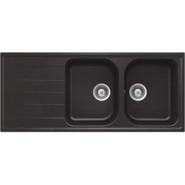LAVELLO SCHOCK LITHOS D200A 2 VASCHE CRISTALITE BIANCO ALPINA