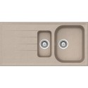 LAVELLO SCHOCK LITHOS D150 A  - 1,5 VASCHE CRISTALITE AVENA