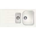 FREGADERO SCHOCK LITOS D150 A DE 1,5 SENOS CRISTALITE AVENA 116x50