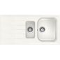 SCHOCK KITCHEN SINK LITHOS D150 A - 1.5 BOWL CRISTALITE WHITE
