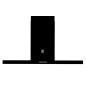 STEEL ENFASI DESIGN40 WALL MOUNTED HOOD ALL BLACK 90 CM