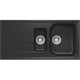SCHOCK LITHOS ÉVIER 1,5 CUVES D150 A CRISTALITE AVOINE 116x50