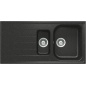 SCHOCK KITCHEN SINK LITHOS D150 A - 1.5 BOWL CRISTALITE ANTHRACITE