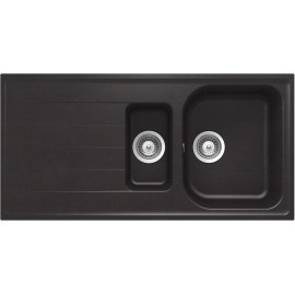 LAVELLO SCHOCK LITHOS D150 A  - 1,5 VASCHE CRISTALITE AVENA