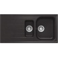 SCHOCK KITCHEN SINK LITHOS D150 A - 1.5 BOWL CRISTALITE BLACK SCHOCK KITCHEN SINK LITHOS D150 A - 1.5 BOWL CRISTALITE BLACK