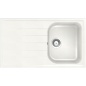 LAVELLO SCHOCK LITHOS D150 A  - 1 VASCA CRISTALITE BIANCO