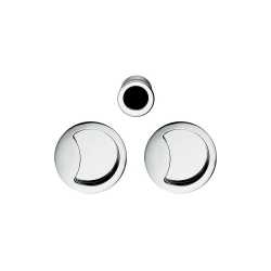 COLOMBO DESIGN OPEN ID211 SET DE POIGNÉES CUVETTES POUR PORTES COULISSANTES SANS  SERRURE