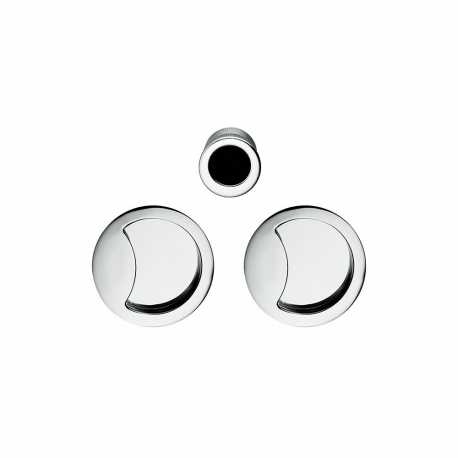 COLOMBO DESIGN OPEN ID211 SET DE POIGNÉES CUVETTES POUR PORTES COULISSANTES SANS  SERRURE