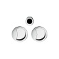COLOMBO DESIGN SET OF FLUSH INSET HANDLES FOR SLIDING DOORS WITHOUT LOCK OPEN ID211 MADE IN ITALY