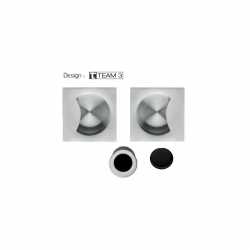 COLOMBO DESIGN SET OF FLUSH INSET HANDLES FOR SLIDING DOORS WITHOUT LOCK OPEN ID311 MADE IN ITALY
