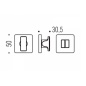 COLOMBO DESIGN WC / BAD ROSETTE BT19 BZG