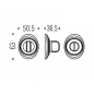 COLOMBO DESIGN WC / BAD ROSETTE DB19 BZG