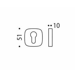 COLOMBO DESIGN CYLINDER ESCUTCHEON MR13 Y