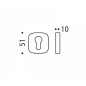 COLOMBO DESIGN CYLINDER ESCUTCHEON MR13 Y