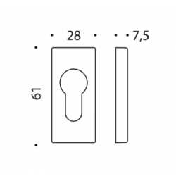 COLOMBO DESIGN CYLINDER ESCUTCHEON MM13 Y