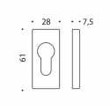 COLOMBO DESIGN CYLINDER ESCUTCHEON MM13 Y