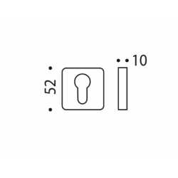 COLOMBO DESIGN CYLINDER ESCUTCHEON PT13 Y