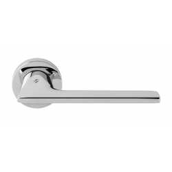 COLOMBO DESIGN DOOR HANDLES PAIR ALATO' SERIES ON ROSE