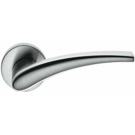COLOMBO DESIGN DOOR HANDLES PAIR BLAZER SERIES ON ROSE MADE IN ITALY
