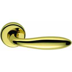 COLOMBO DESIGN DOOR HANDLES PAIR MACH SERIES ON ROSE MADE IN ITALY