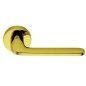 COLOMBO DESIGN DOOR HANDLES PAIR ROBOQUATTRO SERIES ON ROSE MADE IN ITALY