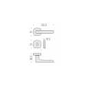 MANILLAS DE PUERTA COLOMBO DESIGN SPIDER MR11 CON ROSETA MADE IN ITALY