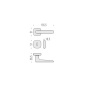 MANIGLIE PER PORTE COLOMBO DESIGN SERIE SPIDER MR11 SU ROSETTA