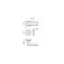 POIGNÉES DE PORTES COLOMBO DESIGN SPIDER MR15 SUR ROSACE MADE IN ITALY