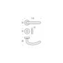 POIGNÉES DE PORTES COLOMBO DESIGN STAR SUR ROSACE MADE IN ITALY