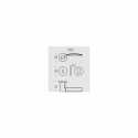 POIGNÉES DE PORTES COLOMBO DESIGN TRAMA LC71 CHROME BROSSÉ-CHROME SUR ROSACE MADE IN ITALY