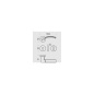 COLOMBO DESIGN DOOR HANDLES PAIR TRAMA LC71 SERIES CHROME MATT-POLISHED ON ROSE MADE IN ITALY