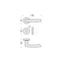 MANIGLIE PER PORTE COLOMBO DESIGN SERIE VIOLA SU ROSETTA