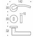 POIGNÉES DE PORTES COLOMBO DESIGN OLLY SUR ROSACE MADE IN ITALY