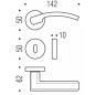 POIGNÉES DE PORTES COLOMBO DESIGN OLLY SUR ROSACE MADE IN ITALY
