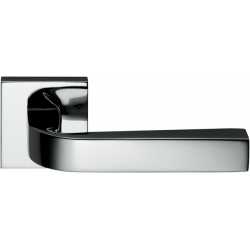 COLOMBO DESIGN DOOR HANDLES PAIR PRIUS SERIES ON ROSE MADE IN ITALY