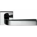 COLOMBO DESIGN DOOR HANDLES PAIR PRIUS SERIES ON ROSE MADE IN ITALY