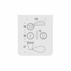 MANIGLIE PER PORTE COLOMBO DESIGN SERIE TACTA SU ROSETTA
