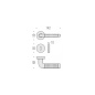 POIGNÉES DE PORTES COLOMBO DESIGN TAILLA SUR ROSACE MADE IN ITALY