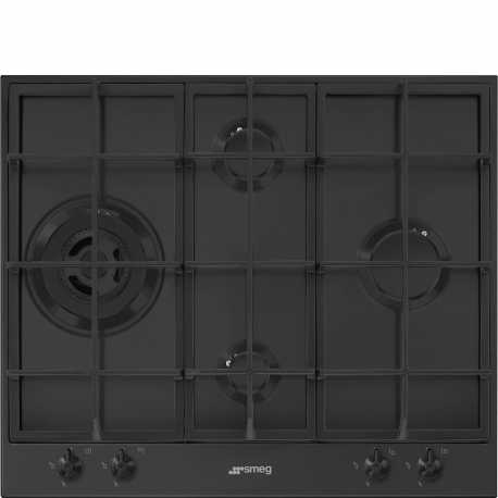 SMEG GASKOCHFELD PX364LMB MATT BLACK 60 CM