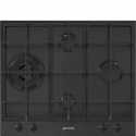 SMEG GASKOCHFELD PX364LMB MATT BLACK 60 CM