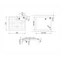 SMEG GASKOCHFELD PX364LMB MATT BLACK 60 CM