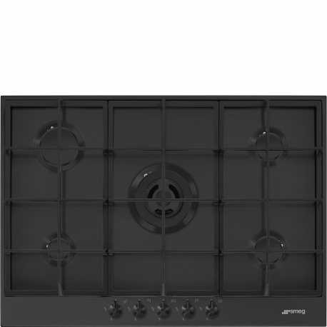 SMEG GAS HOB PX375MB MATT BLACK CLASSIC AESTHETIC 72,5 CM