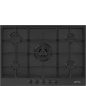 SMEG GAS HOB PX375MB MATT BLACK CLASSIC AESTHETIC 72,5 CM